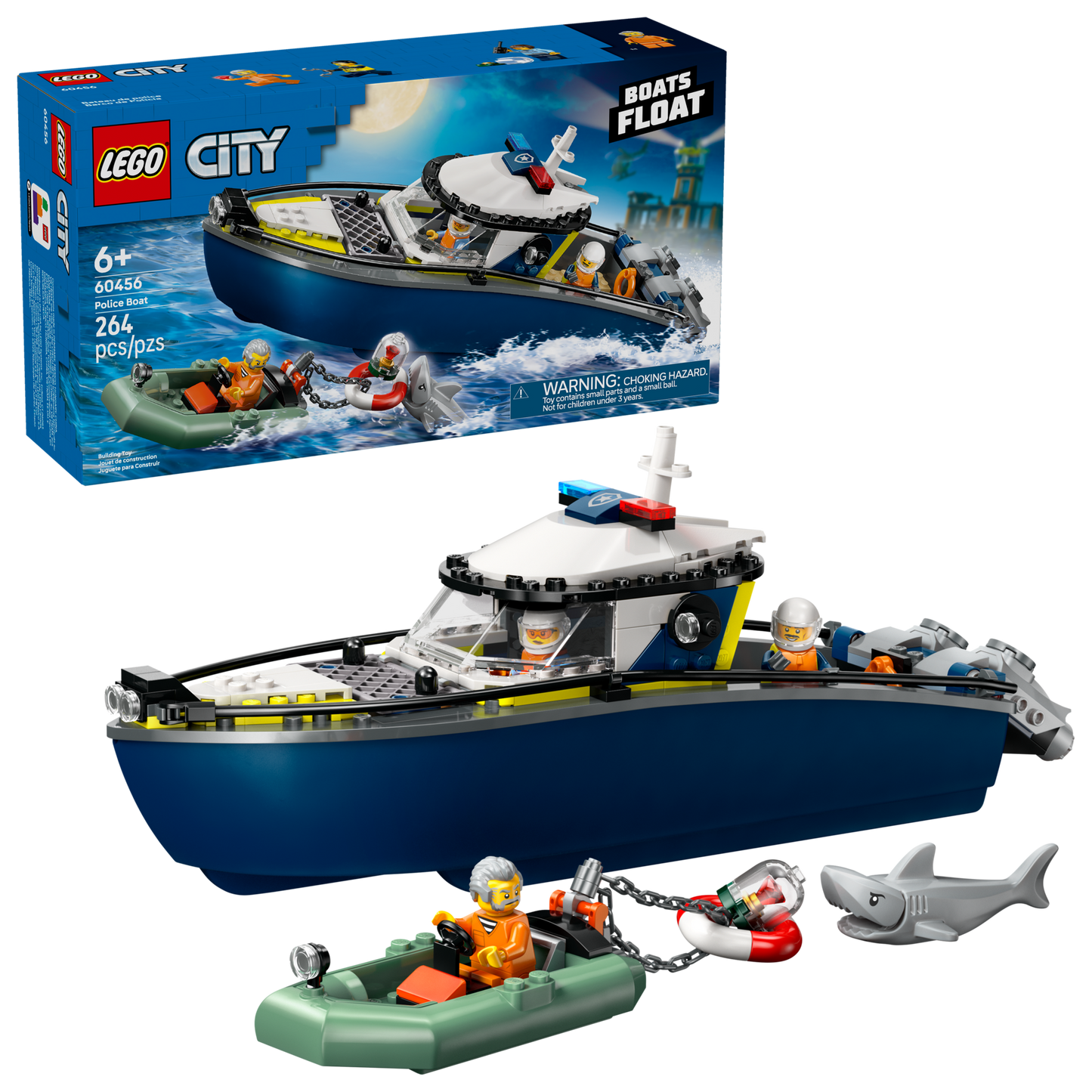 LEGO 60456 Inseguimento del motoscafo della Polizia