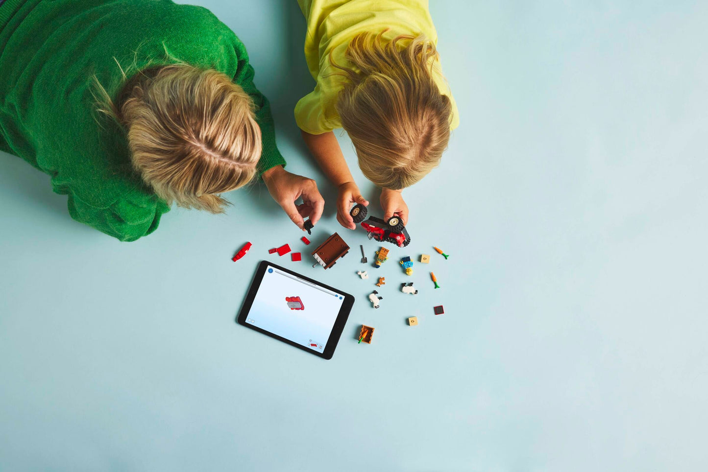 LEGO 60461 Trattore agricolo rosso con rimorchio e pecore