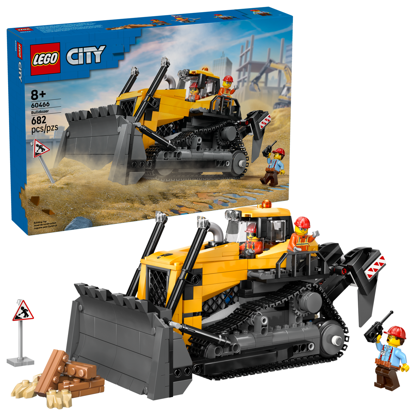 LEGO 60466 Bulldozer giallo