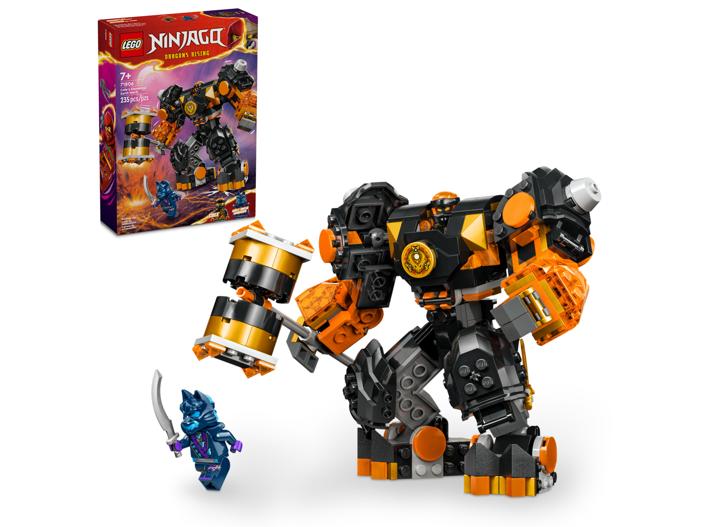 LEGO 71806 Mech elemento Terra di Cole