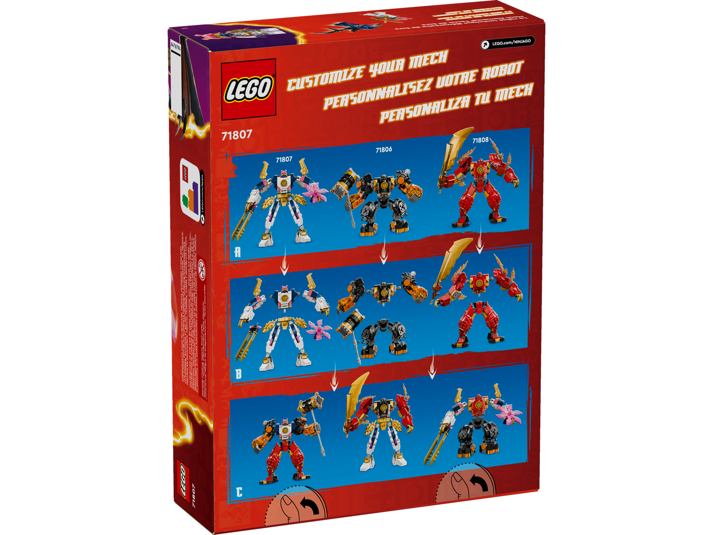 LEGO 71807 Mech elemento Tech di Sora