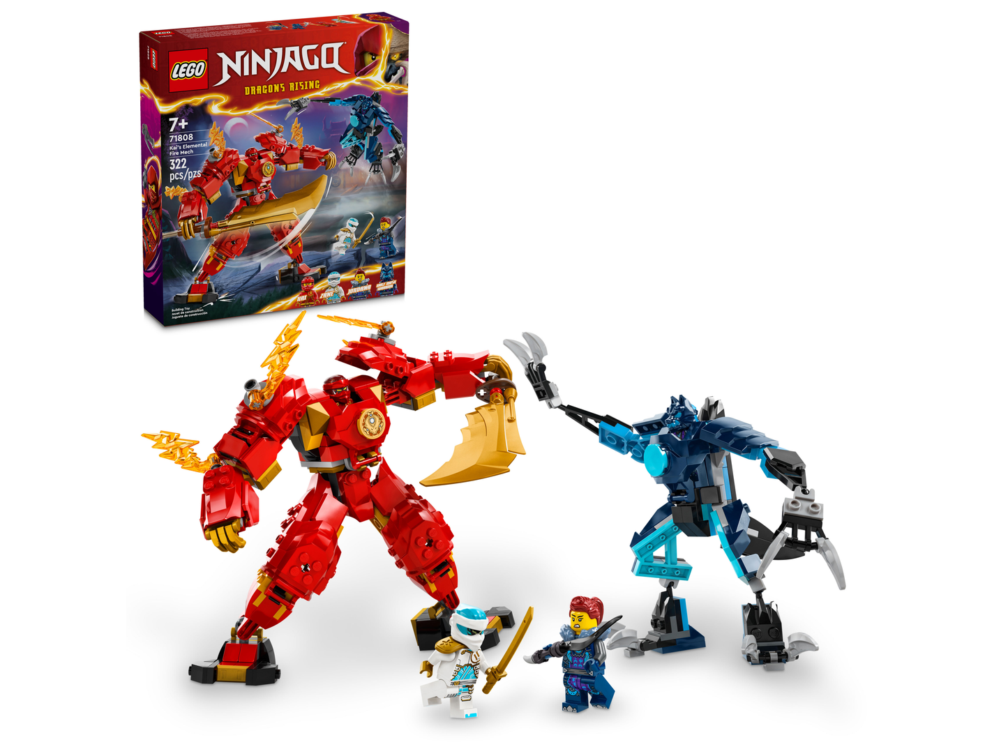 LEGO 71808 Mech elemento Fuoco di Kai