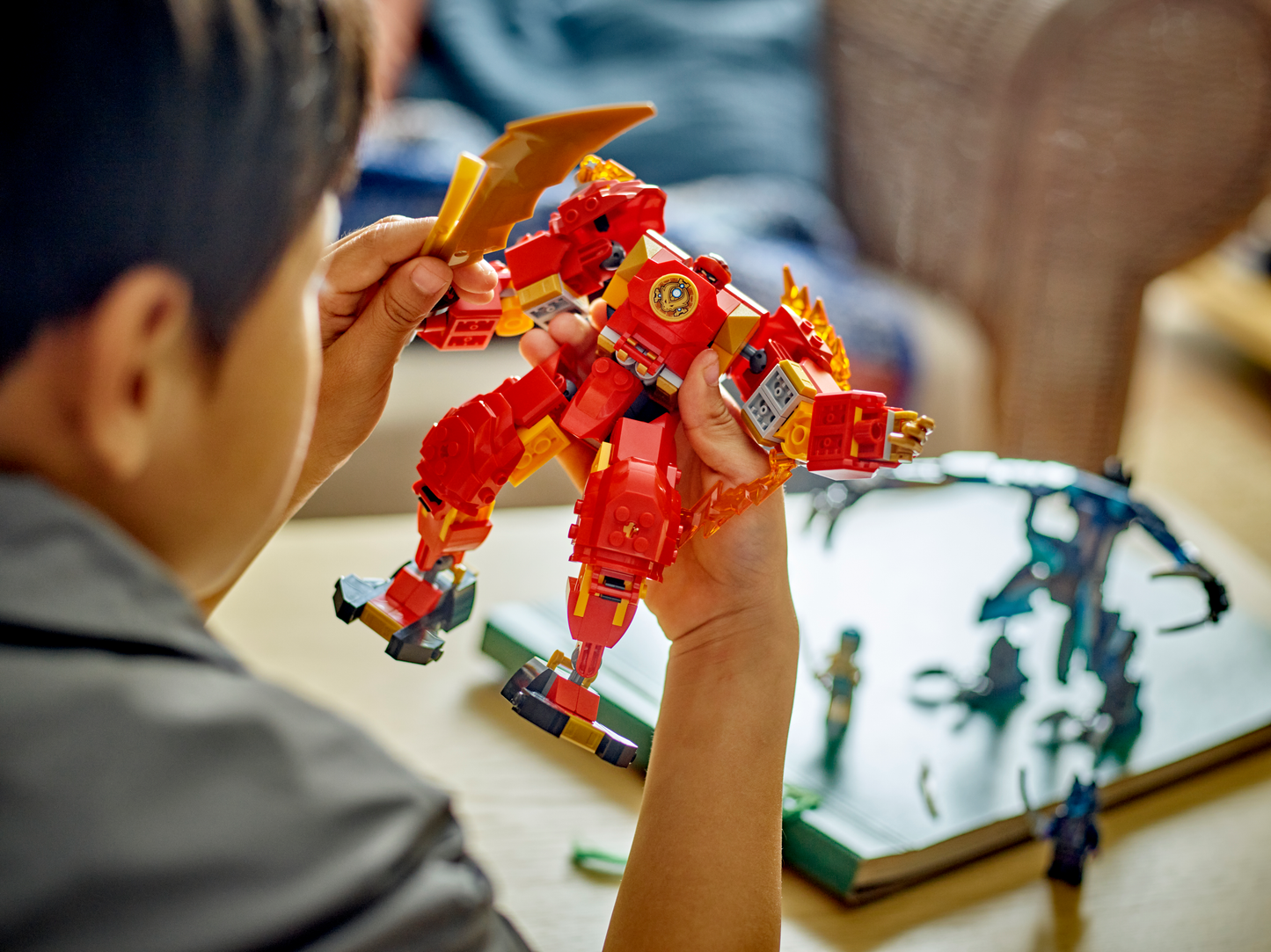 LEGO 71808 Mech elemento Fuoco di Kai