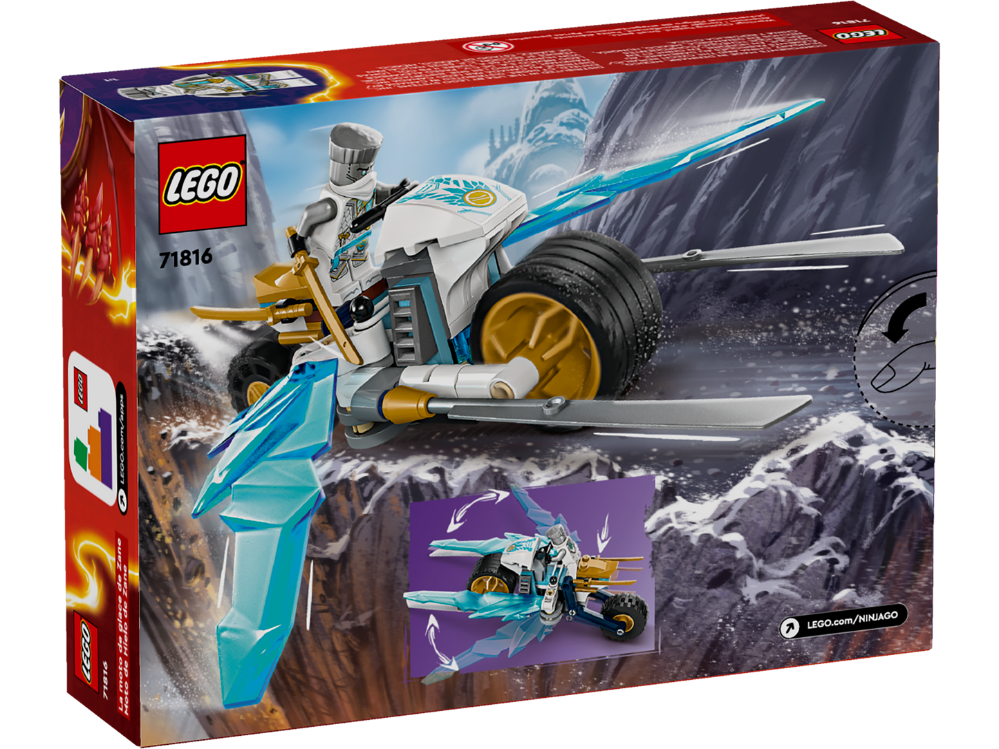 LEGO 71816 Moto di ghiaccio di Zane
