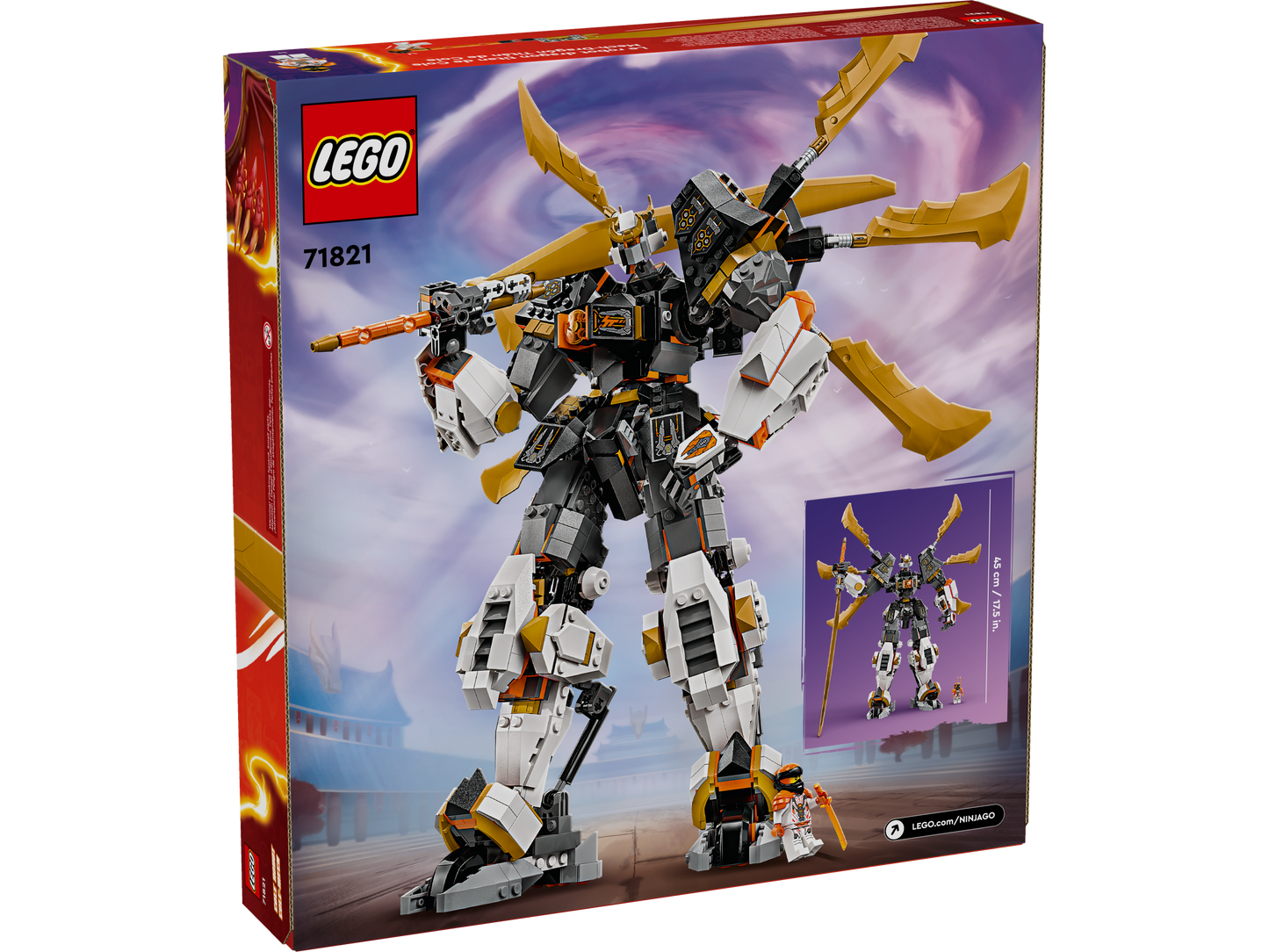 LEGO 71821 Mech drago titanio di Cole