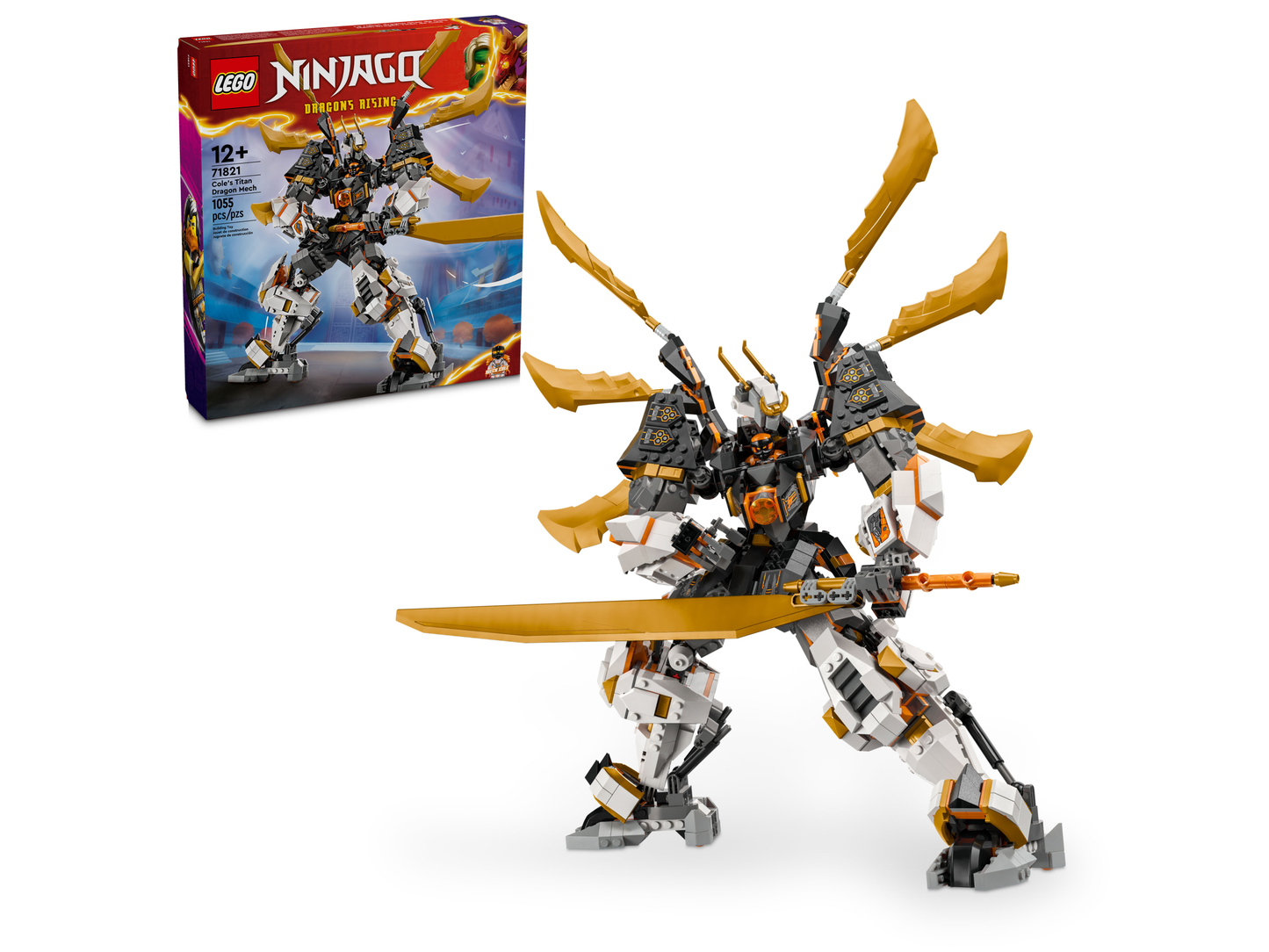 LEGO 71821 Mech drago titanio di Cole