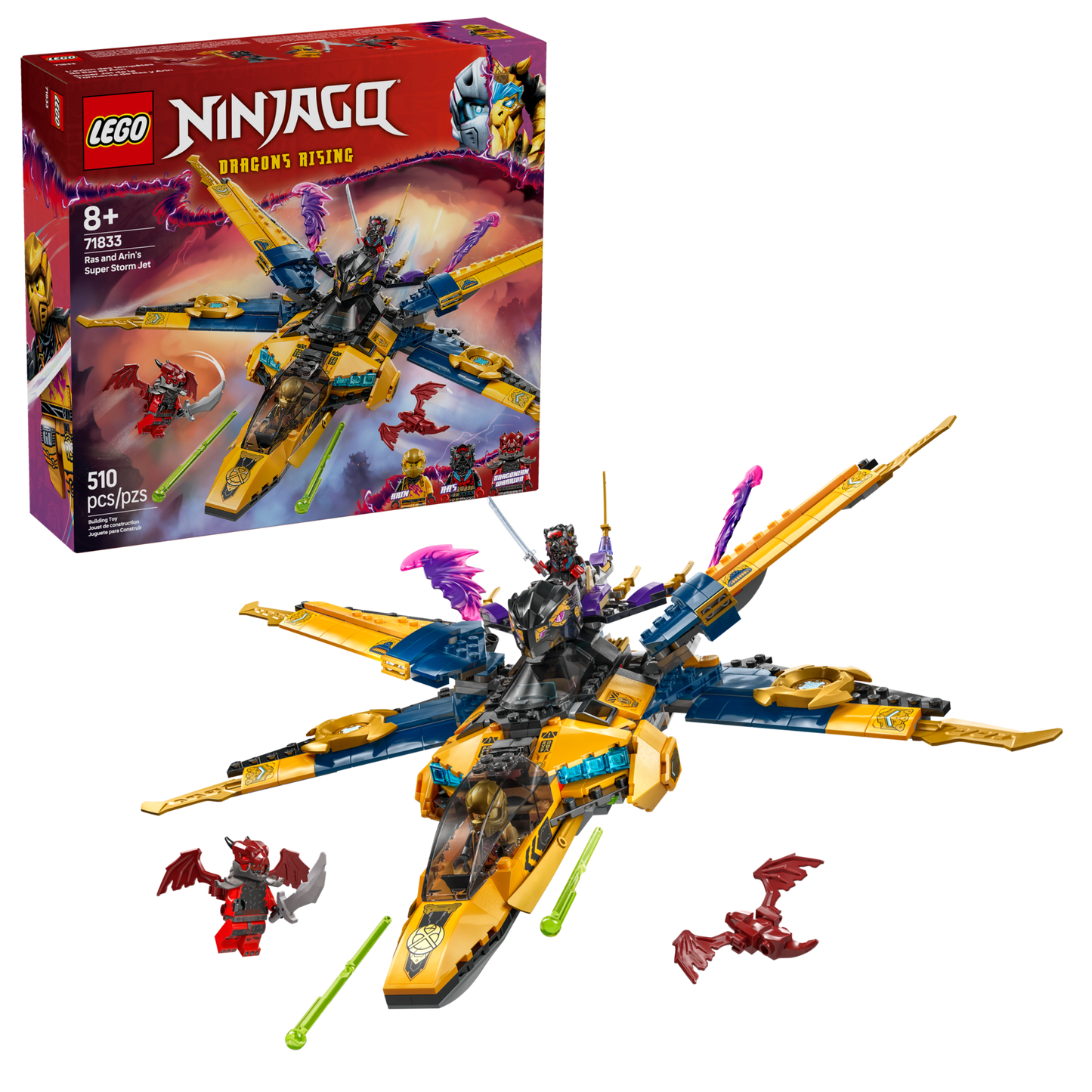 LEGO 71833 Jet Super Storm di Ras e Arin