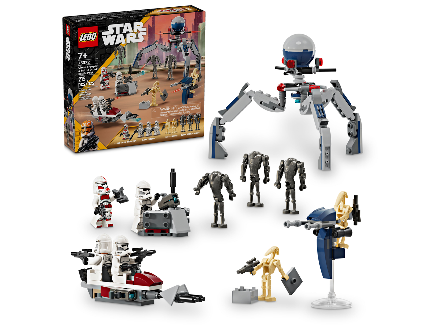 LEGO 75372 Battle PACK Clone Trooper™ e Battle Droid™