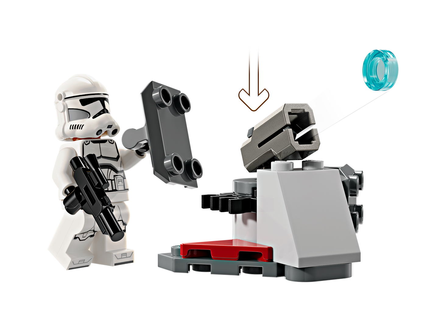 LEGO 75372 Battle PACK Clone Trooper™ e Battle Droid™