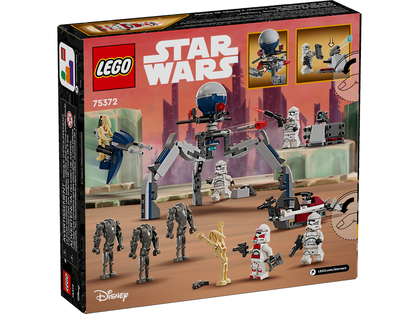 LEGO 75372 Battle PACK Clone Trooper™ e Battle Droid™