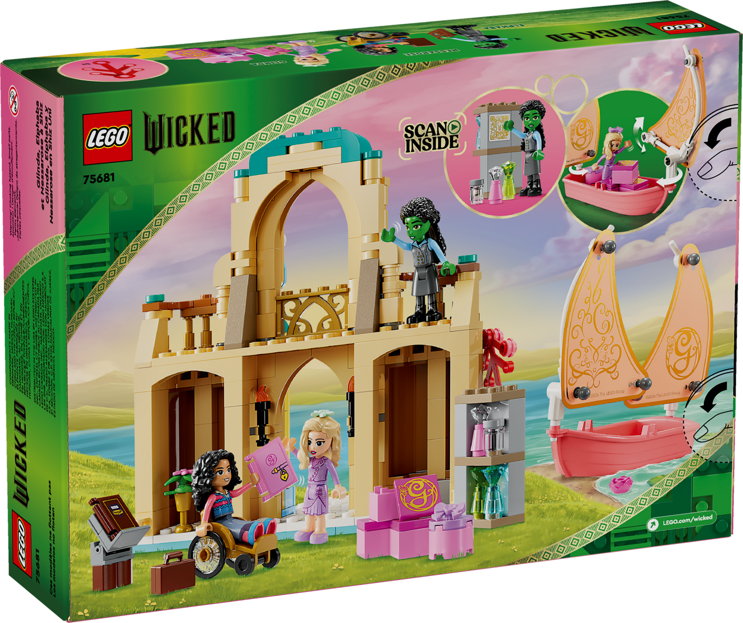 LEGO 75681 Wicked Glinda, Elphaba e Nessarose all’Universita di Shiz