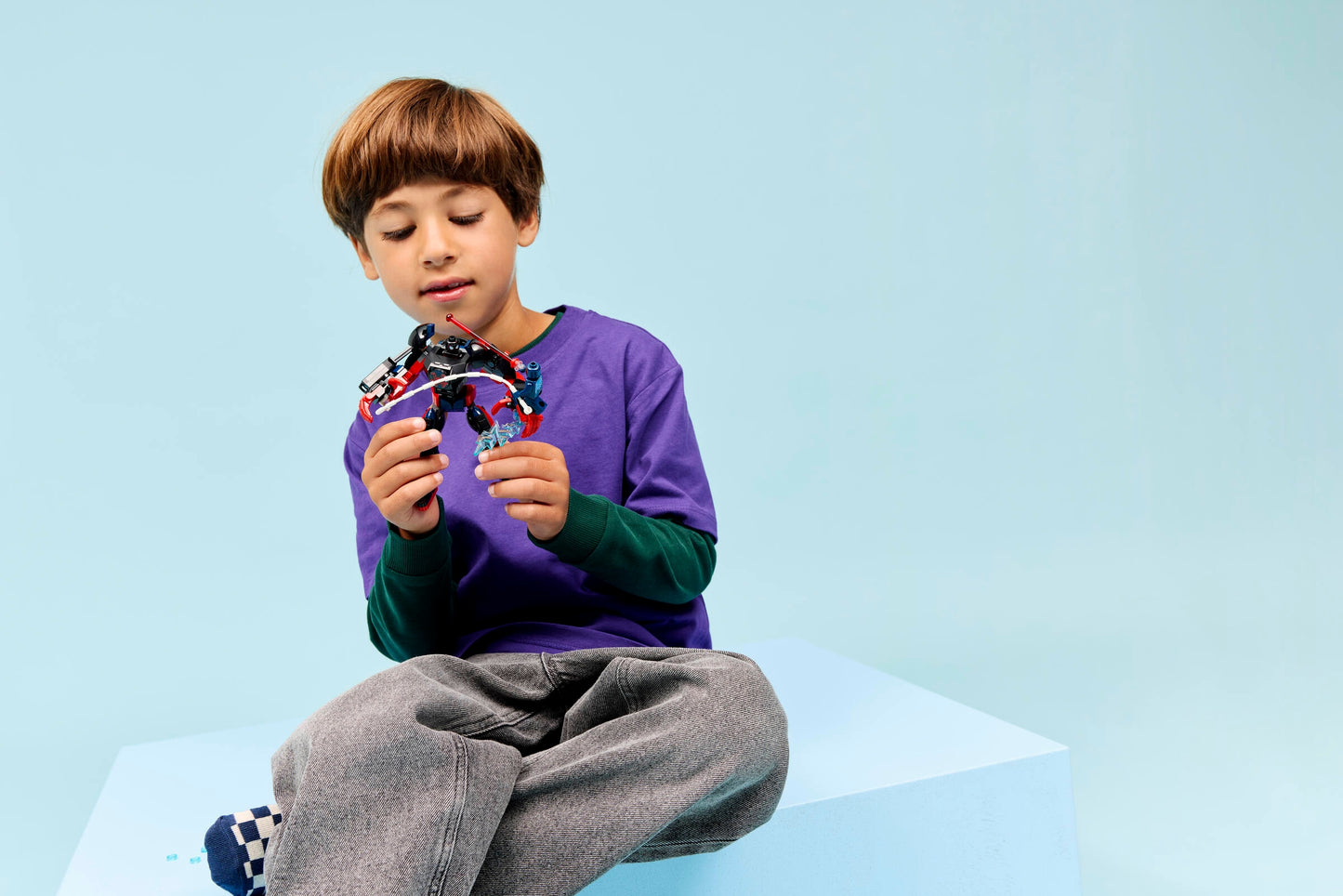 LEGO 76337 Mech di Miles Morales vs. Spider-Man 2099