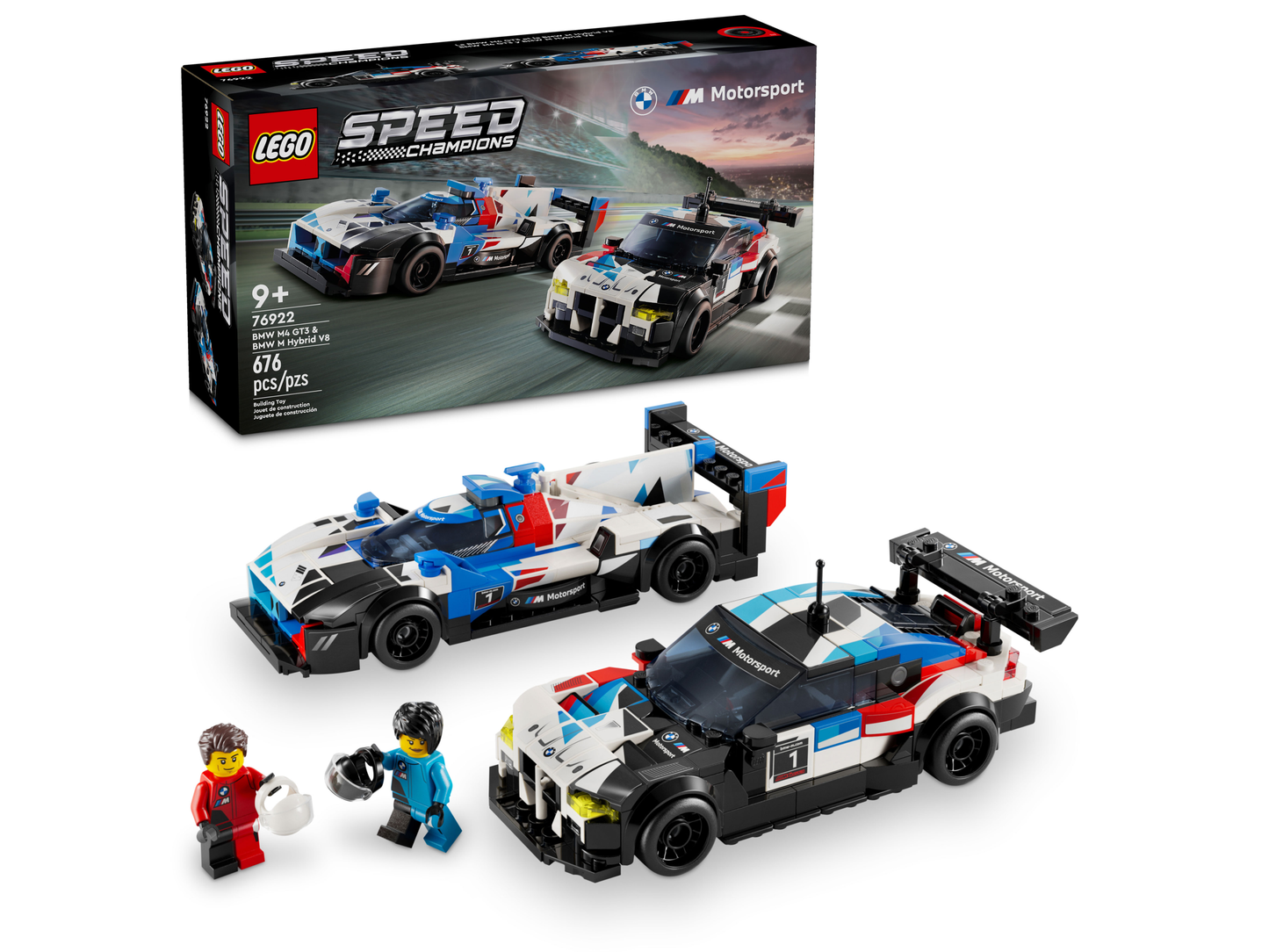 LEGO 76922 Auto da corsa BMW M4 GT3 e BMW M Hybrid V8
