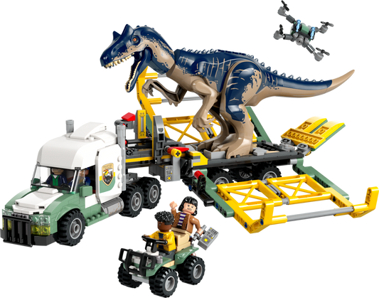 LEGO 76966 Missione dinosauro: camion di trasporto dell’allosauro