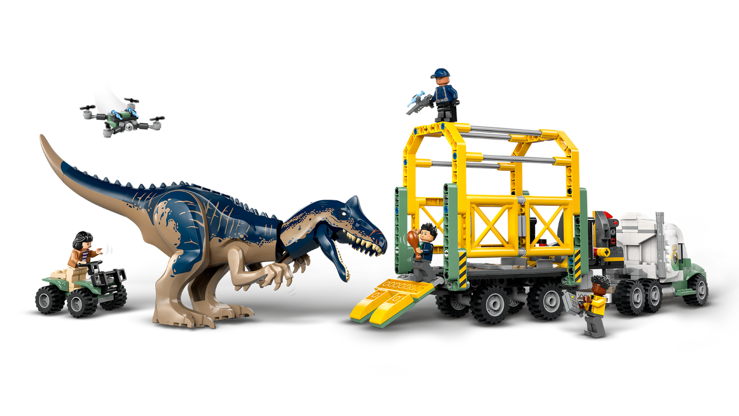 LEGO 76966 Missione dinosauro: camion di trasporto dell’allosauro