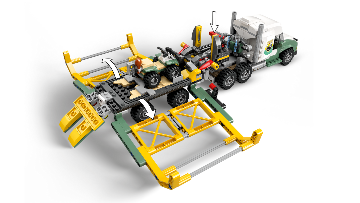 LEGO 76966 Missione dinosauro: camion di trasporto dell’allosauro