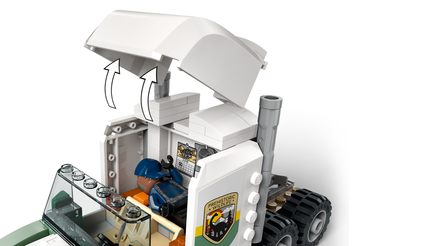 LEGO 76966 Missione dinosauro: camion di trasporto dell’allosauro