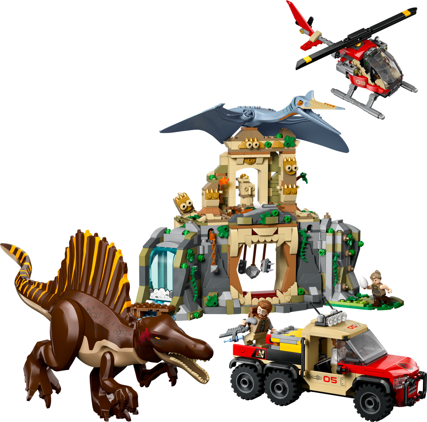 LEGO 76976 Missione aerea con Spinosauro e Quetzalcoatlus