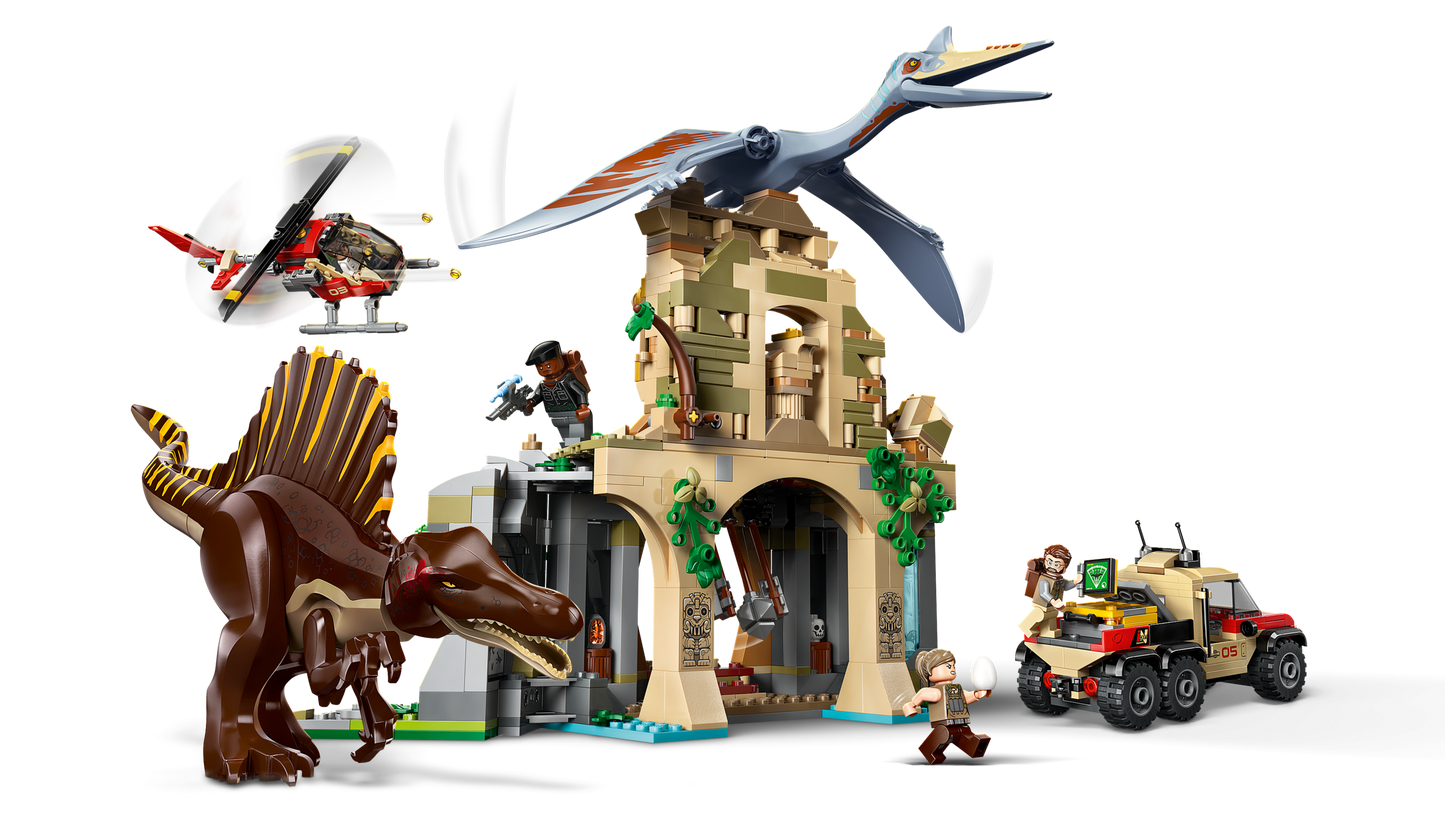 LEGO 76976 Missione aerea con Spinosauro e Quetzalcoatlus