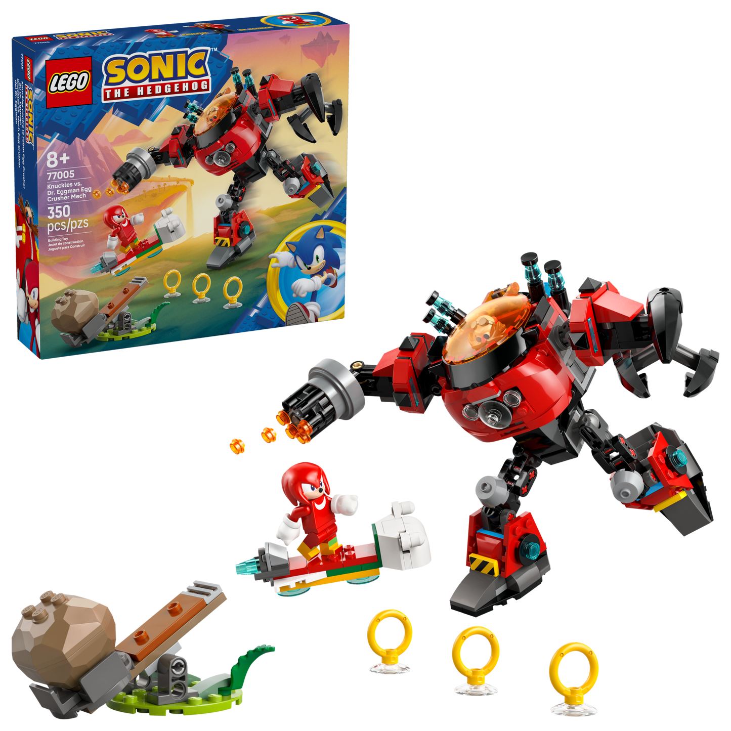 LEGO 77005 Knuckles vs. il Mech Egg Crusher del Dr. Eggman