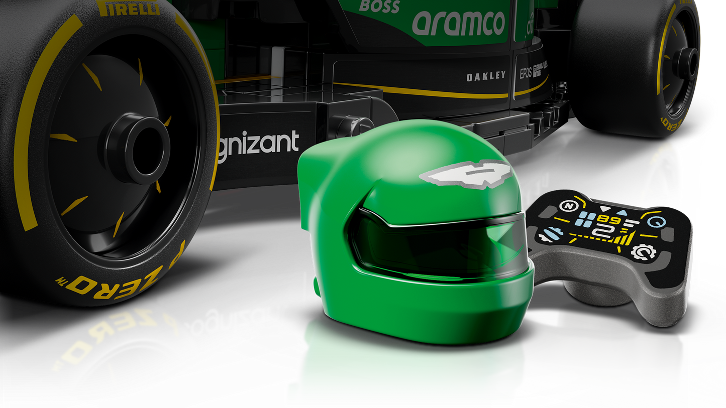 LEGO 77245 Auto da corsa Aston Martin Aramco F1® AMR24