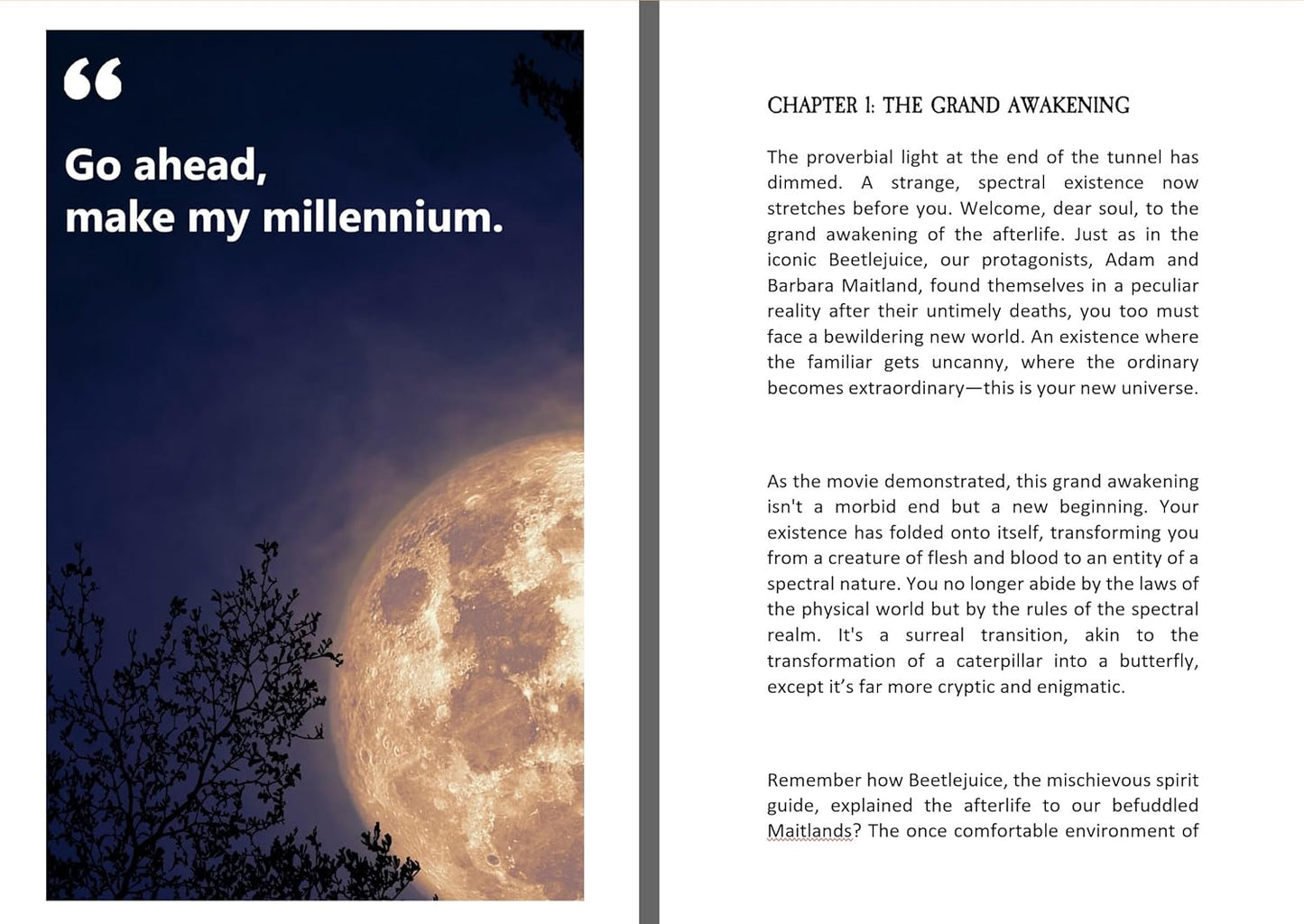 Handbook For The Recently Deceased: The Afterlife - Halloween Gifts - Beetlejuice