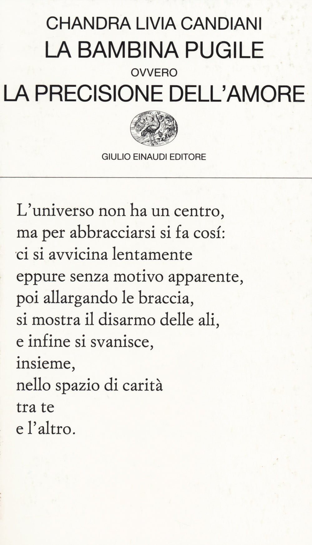 Bambina Pugile Ovvero La Precisione Dell'amore (la) - Candiani Chandra Livia