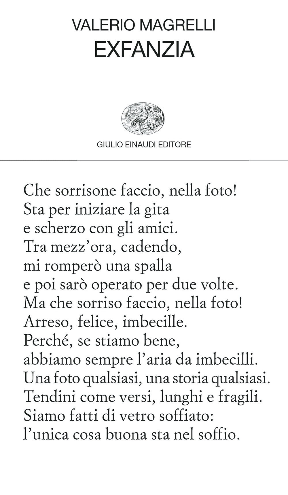 Exfanzia - Magrelli, Valerio