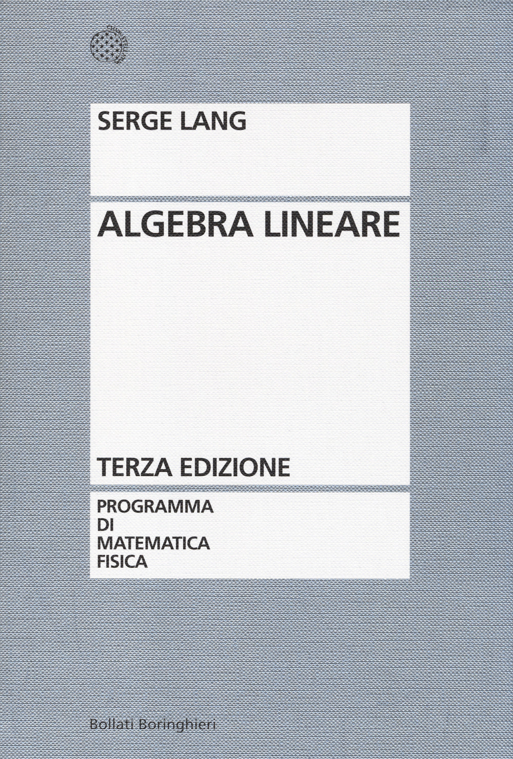 Algebra Lineare - Lang Serge