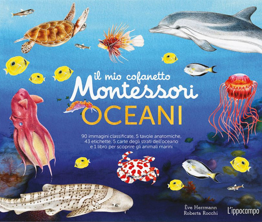 Mio Cofanetto Montessori Degli Oceani. Ediz. A Colori. Con 90 Carte Degli Animal - Rocchi Roberta; Herrmann Eve