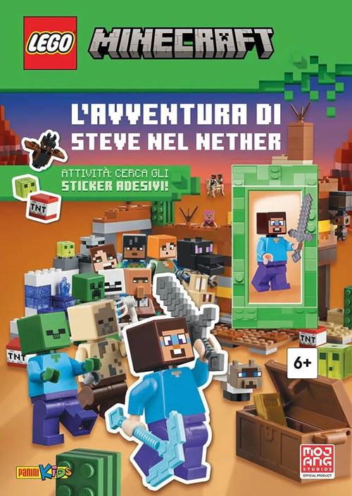 Avventura Di Steve Nel Nether. Lego Minecraft. Ediz. A Colori. Con Minifigure Di -
