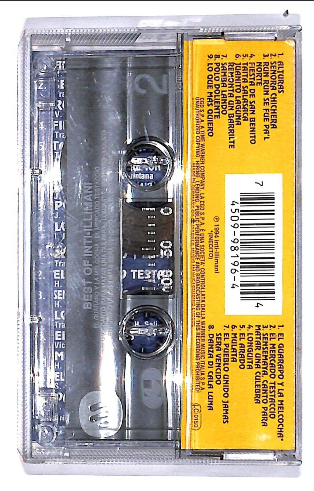 EBOND Inti Illimani - The Best Of Inti-illimani Cassetta CA000025