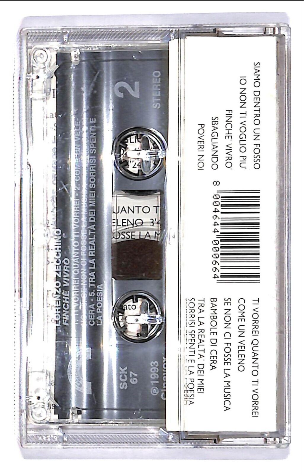 EBOND Lorenzo Zecchino - Finche Vivro Cassetta CA000161