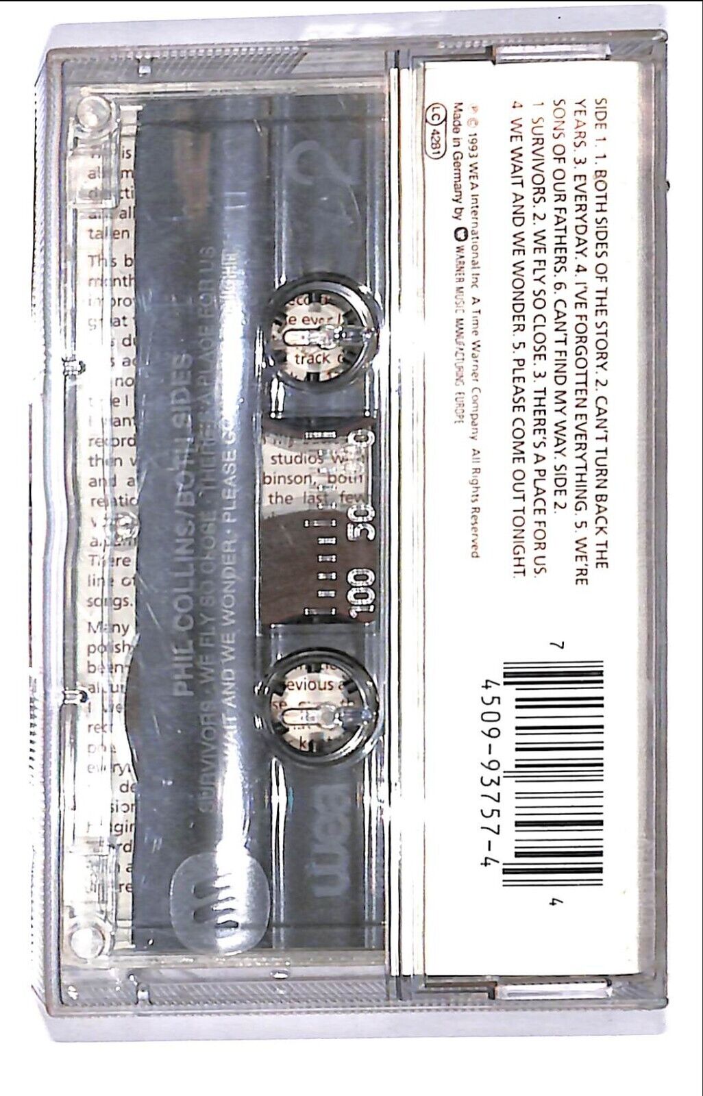 EBOND Phil Collins - Both Sides Cassetta CA000234