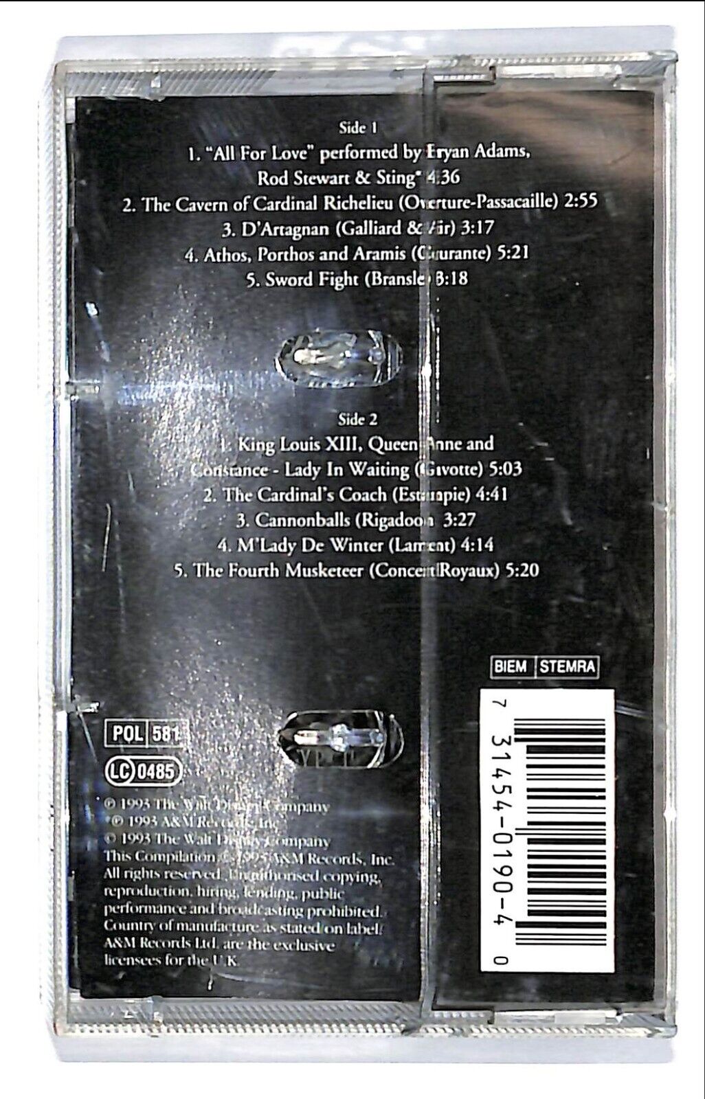 EBOND Michael Kamen - The Three Musketeers Cassetta
