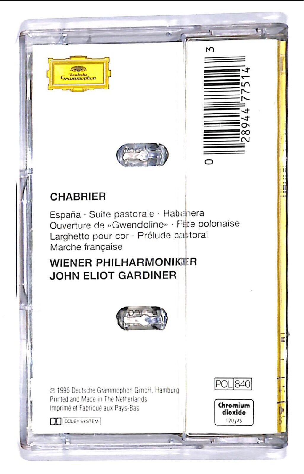 EBOND Chabrier - Espana Suite Pastorale Cassetta CA000356
