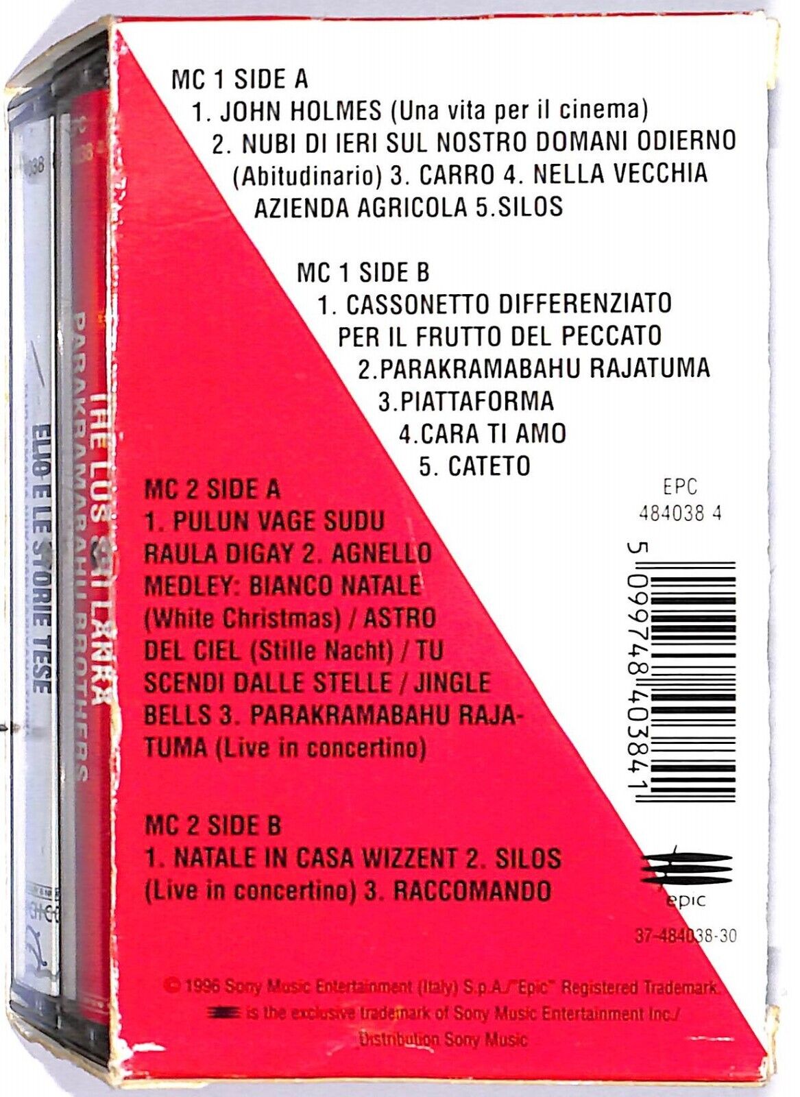 EBOND Elio E Le Storie Tese - Le Origini Cassetta CA000403