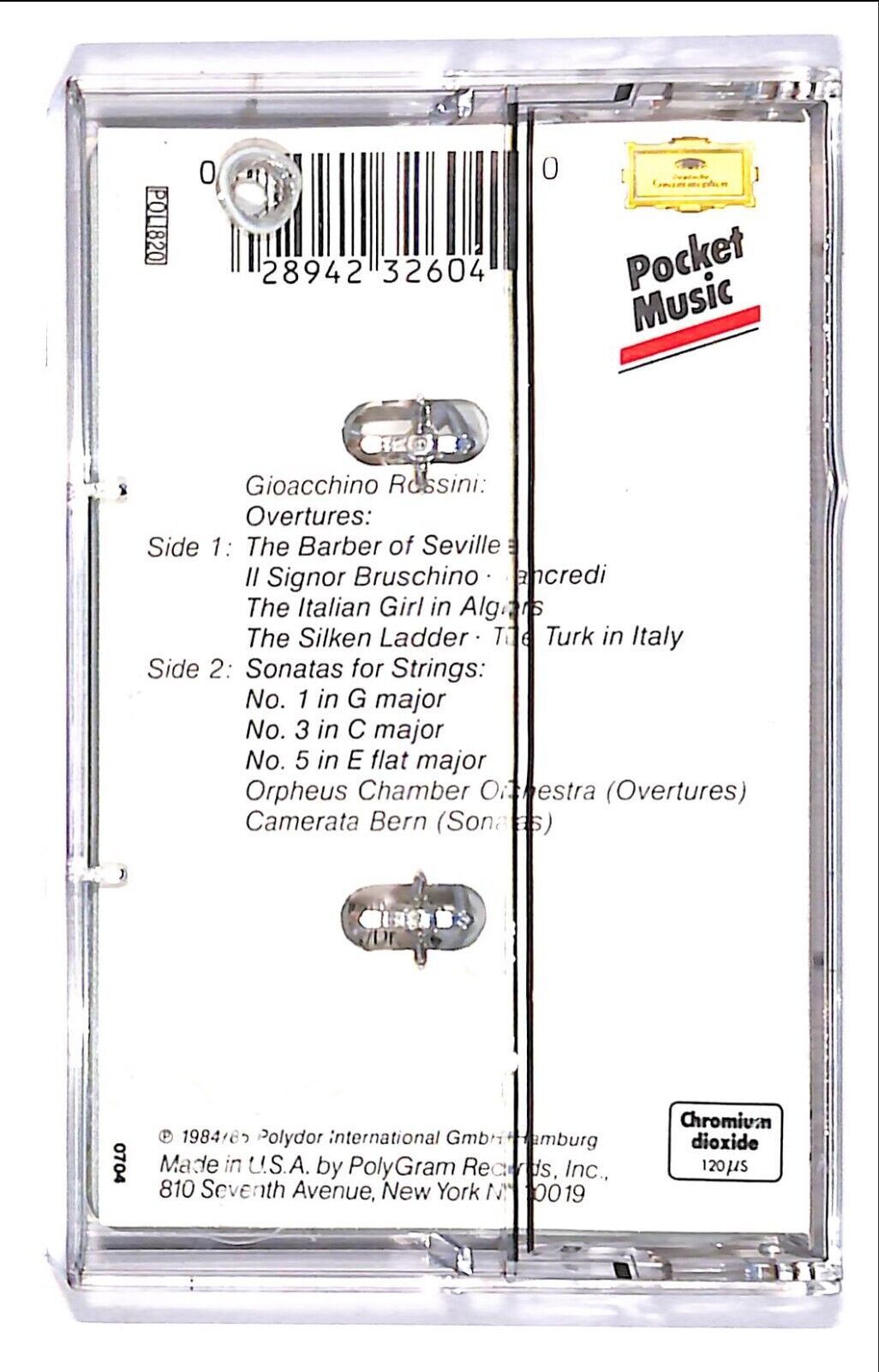 EBOND Rossini - Overtures Cassetta CA000424