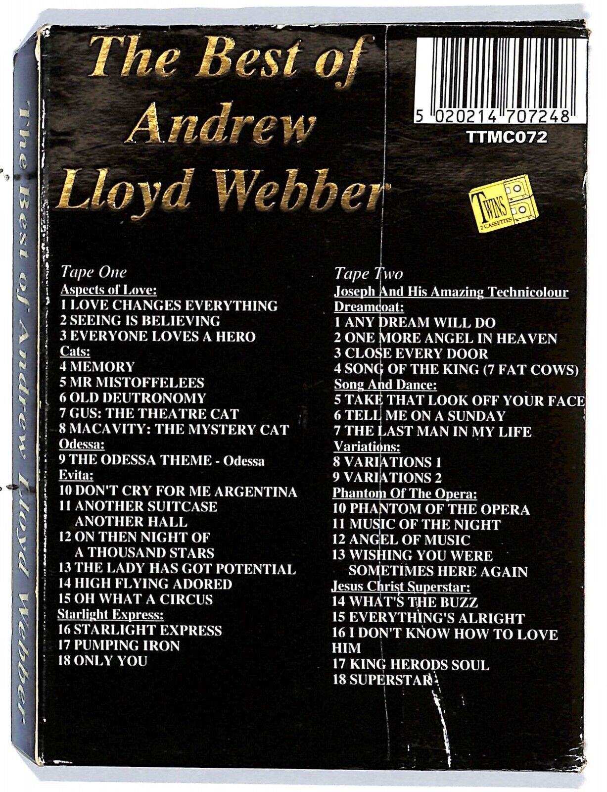 EBOND Andrew Lloyd Webber - The Best Of Andrew Cassetta CA000430