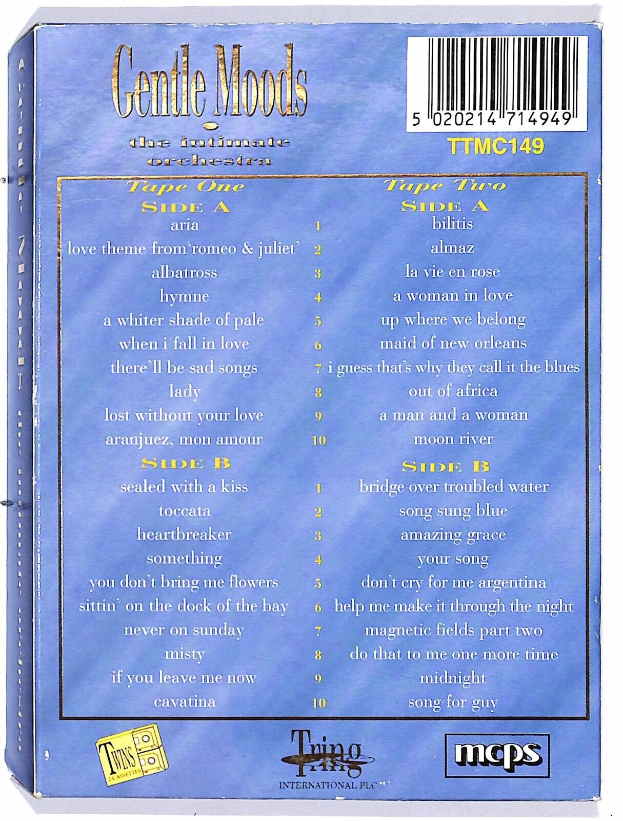 EBOND The Intimate Orchestra - Gentle Moods Volume Two Cassetta CA000434