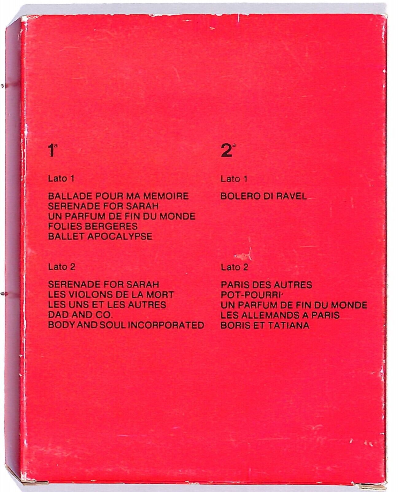 EBOND Francis Lai Michel Legrand - Bolero Cassetta CA000435