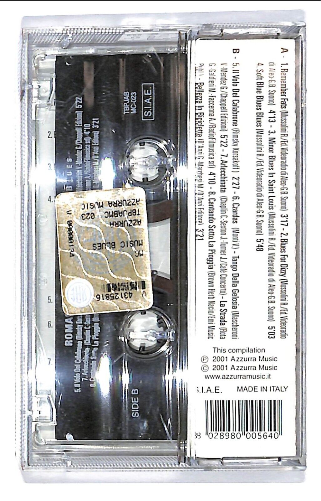 EBOND Romano Mussolini - Music Blues Cassetta Ca00456 CA000456