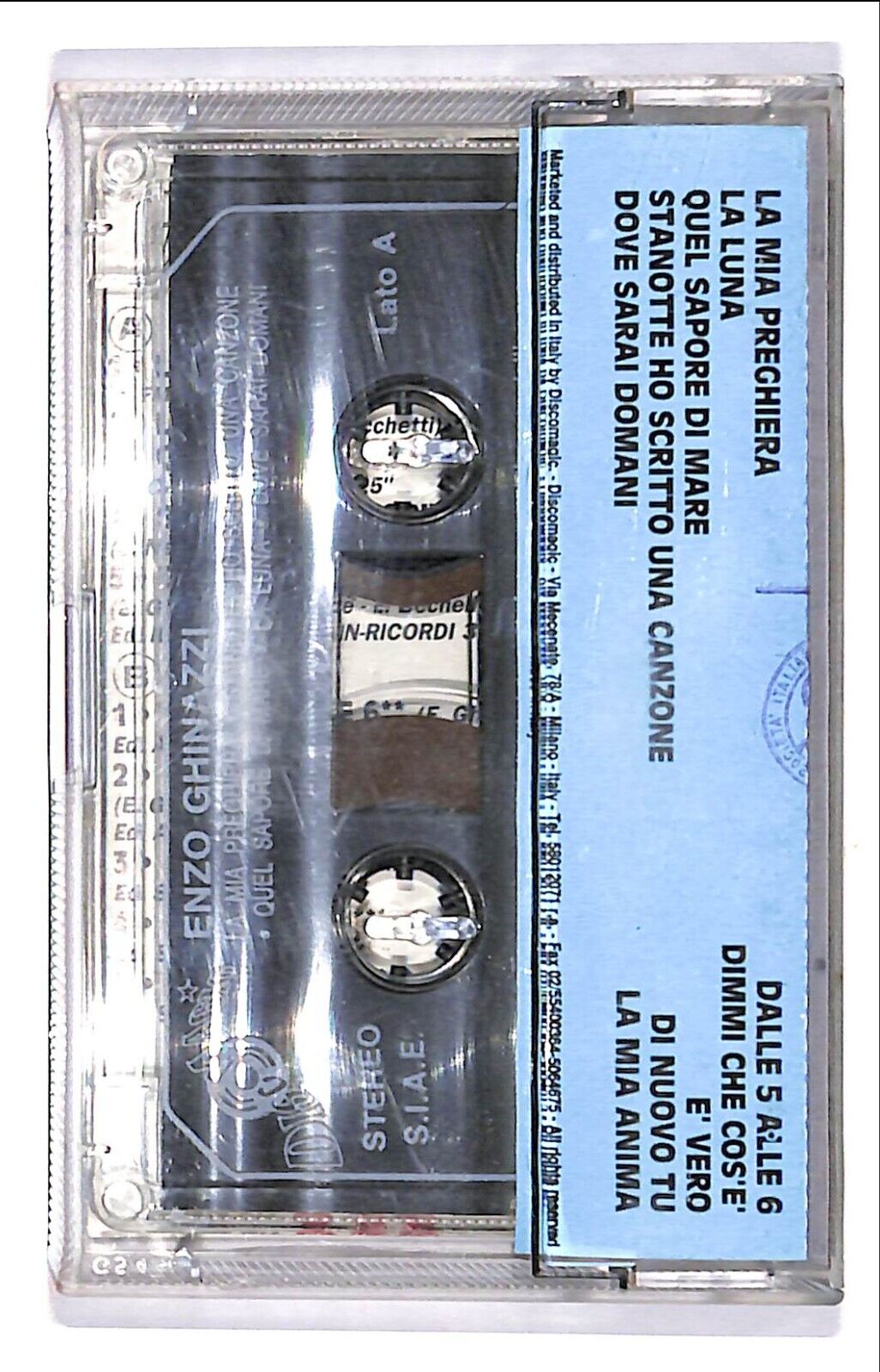 EBOND Enzo Ghinazzi - Enzo Ghinazzi 1 Cassetta CA000530