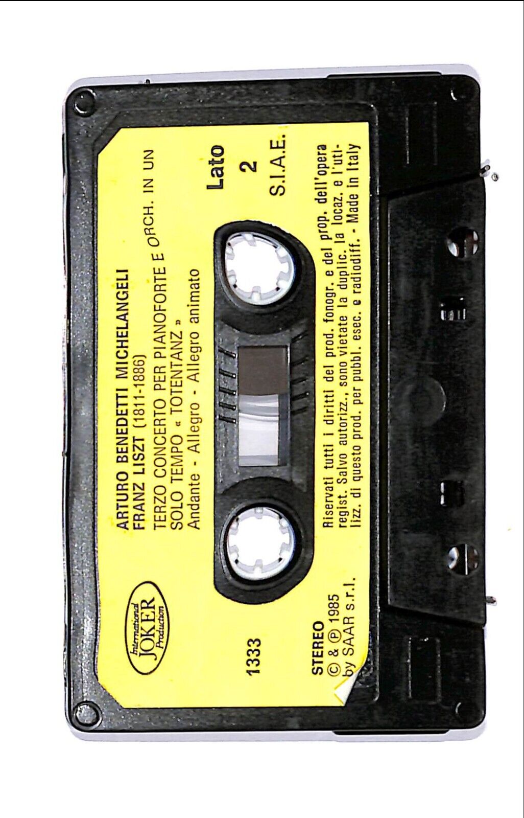 EBOND Arturo Benedetti Michelangeli - Liszt Cassetta CA000546