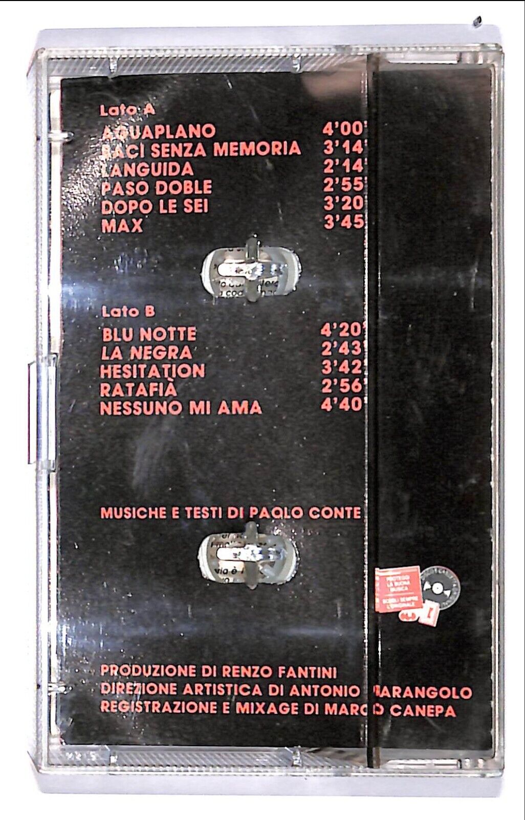 EBOND Paolo Conte - Aguaplano Vol.1 Cassetta CA000564
