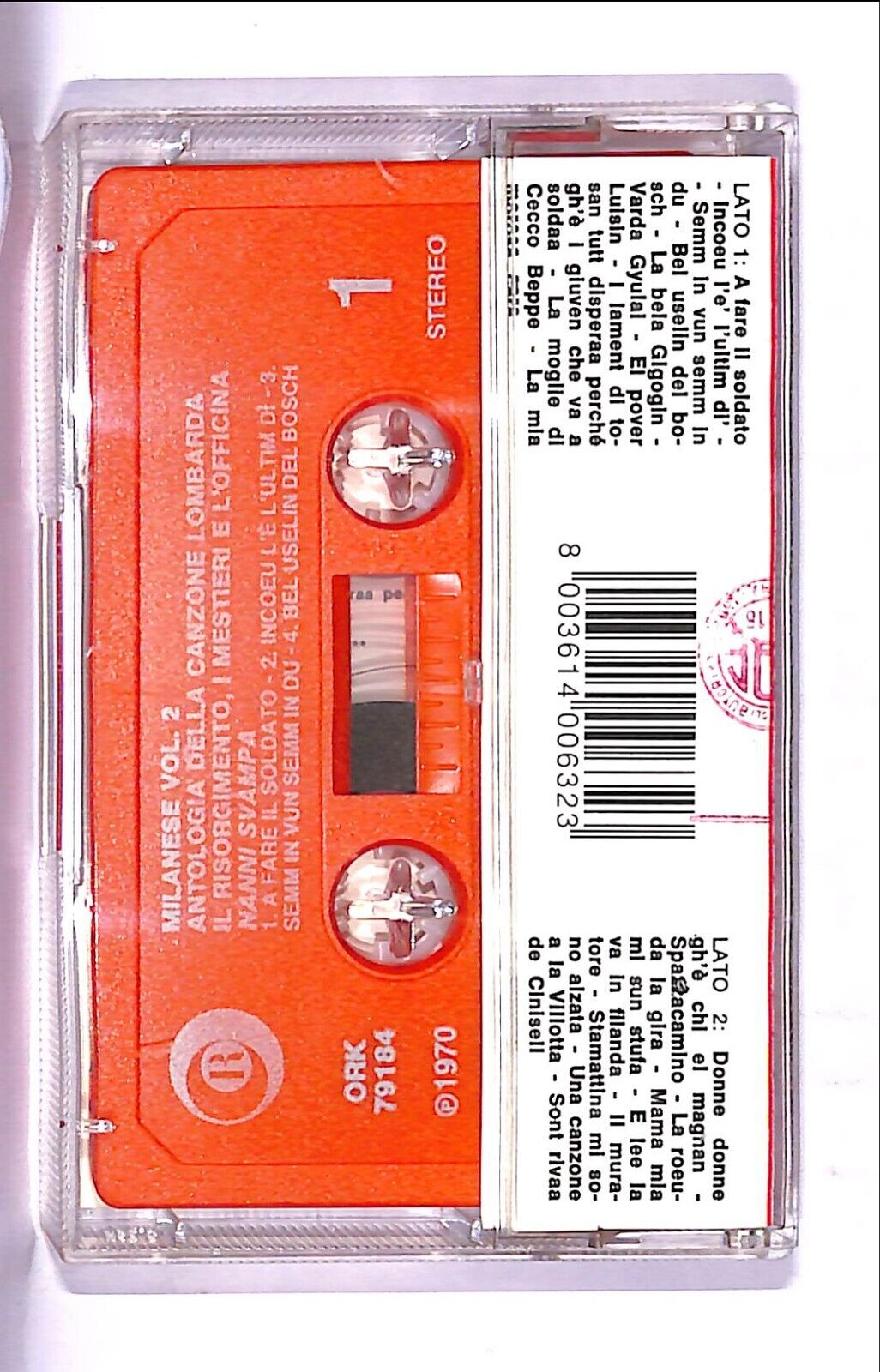 EBOND Milanese - Antologia Della Canzone Lombarda Cassetta CA000692