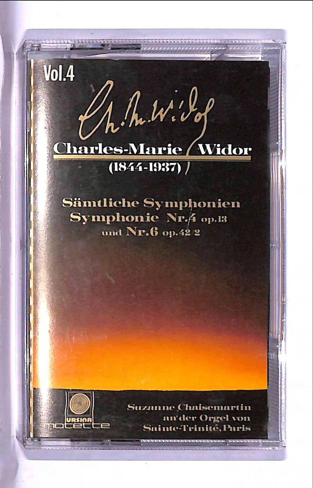 EBOND Charles - Marie Widor ( 1844-1937) Cassetta CA000737