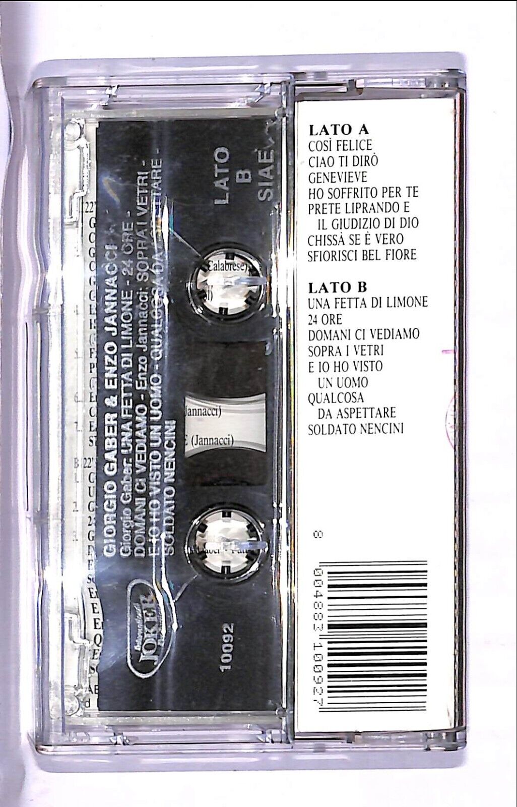 EBOND Giorgio Gaber &enzo Jannacci Cassetta CA000746