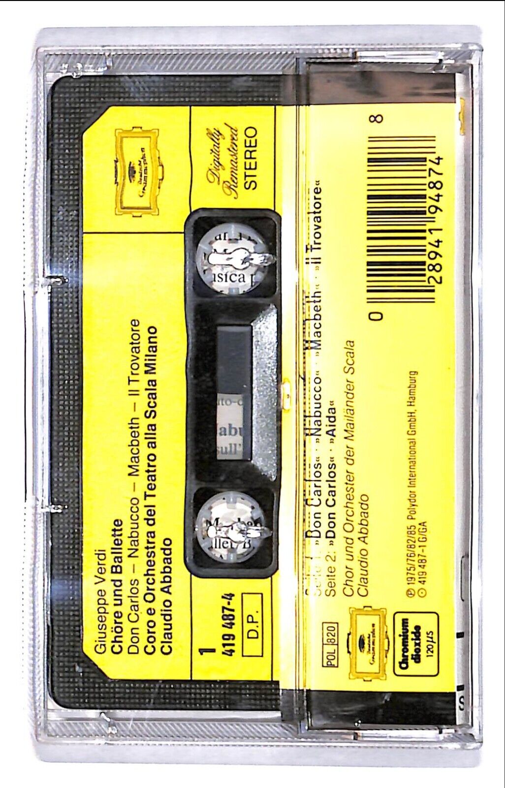 EBOND Giuseppe Verdi - Chore Und Ballettmusik Cassetta CA000753