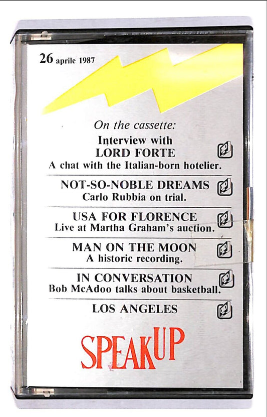 EBOND Various - Speakup 26 Aprile 1987 Cassetta CA000807